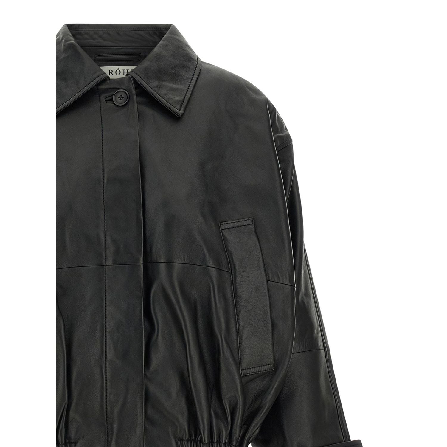 Rohe Black Lamb Leather Leather Jacket