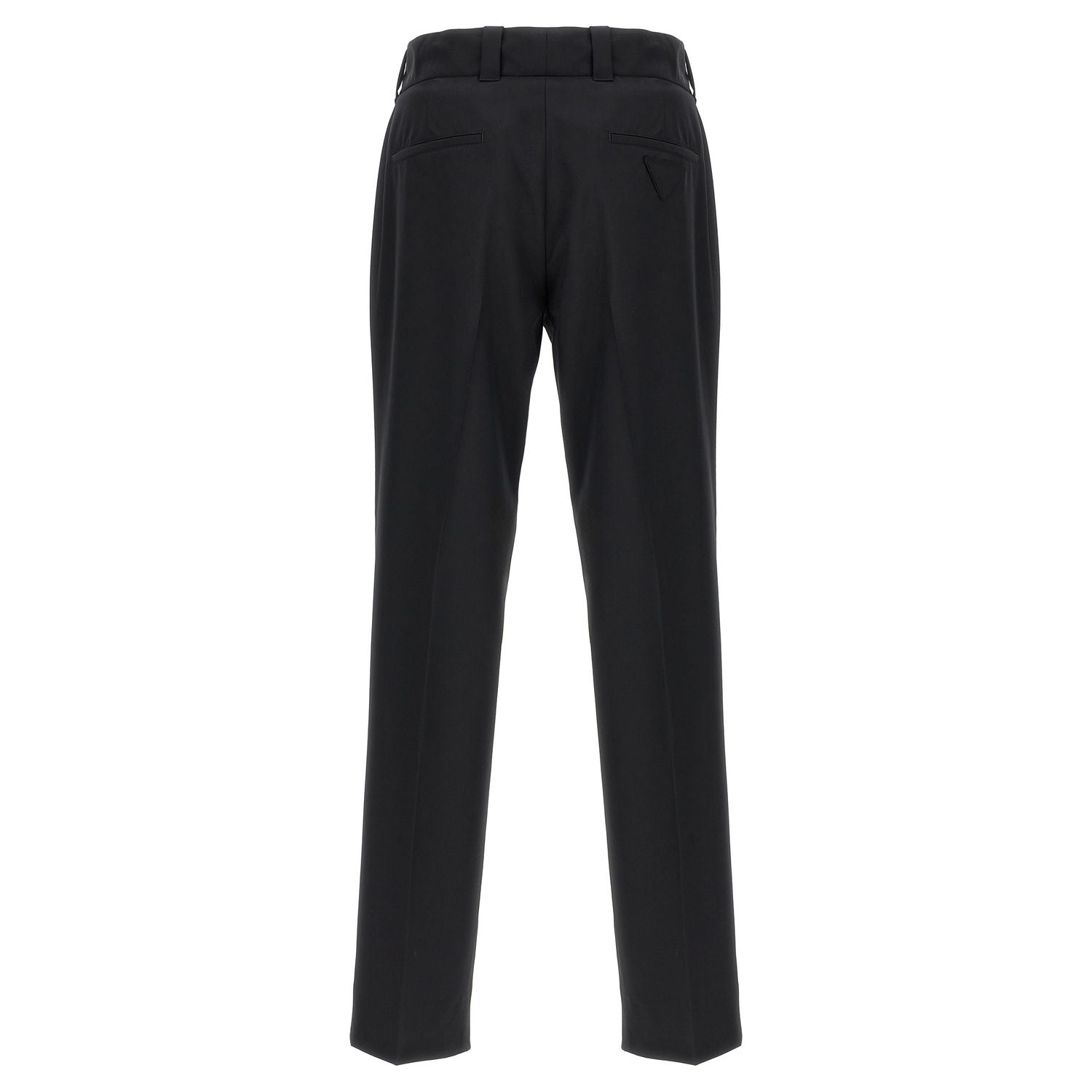 Prada Black Virgin Wool Casual Pants
