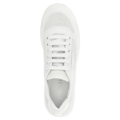 Prada White Polyester Athletic Sneakers