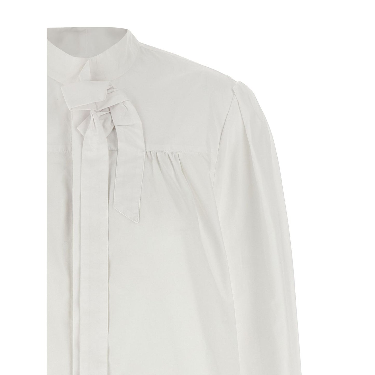 Prada White Cotton Blouse