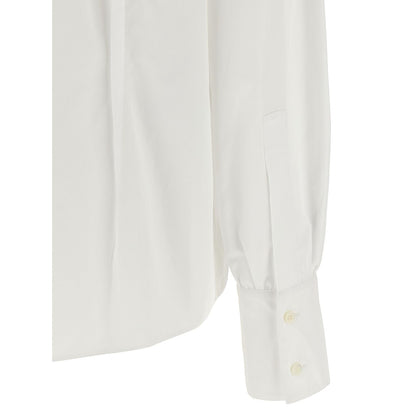 Prada White Cotton Blouse