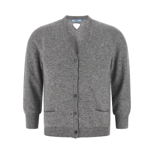 Prada Gray Cashmere Cardigan