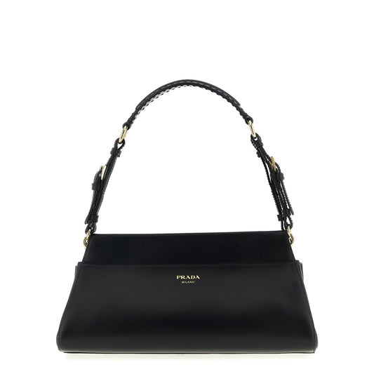 Prada Black Calfskin Shoulder Bag
