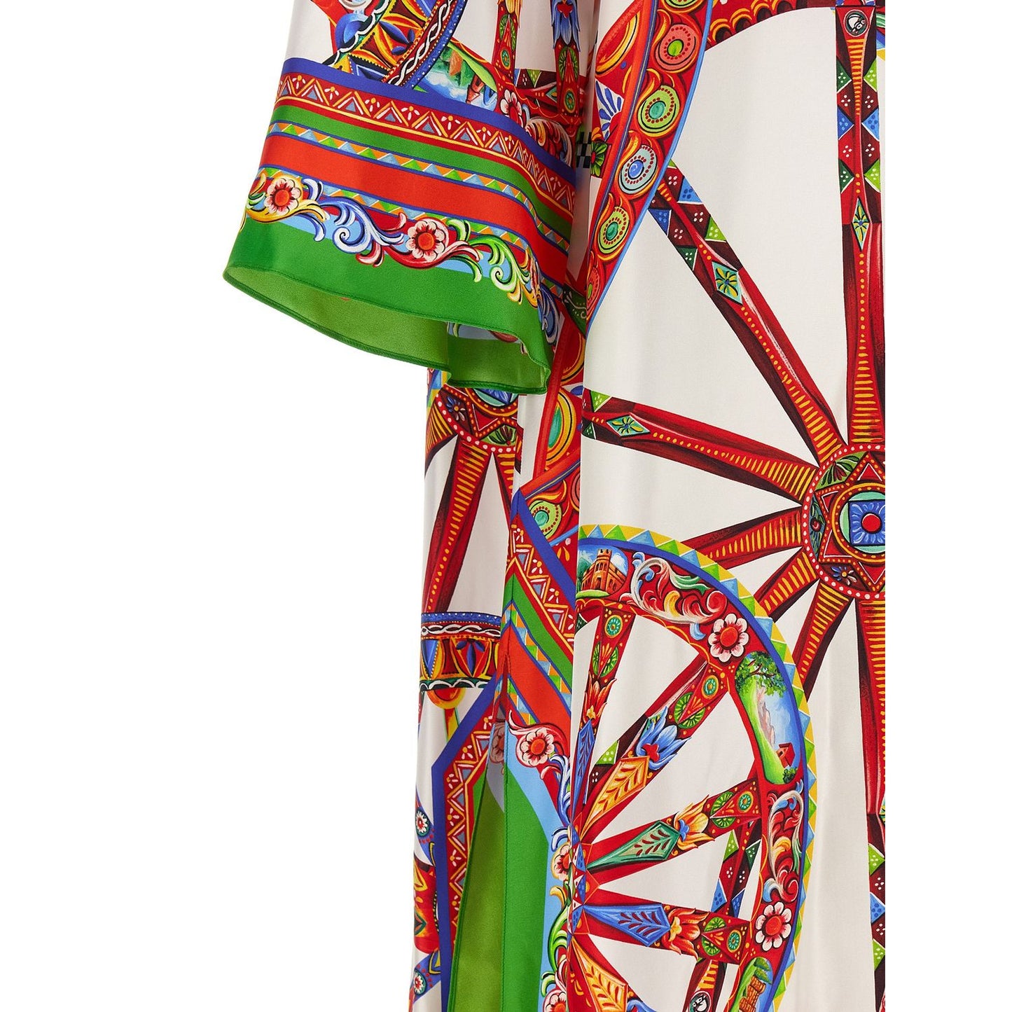 Dolce & Gabbana Multicolor Silk Long Dress
