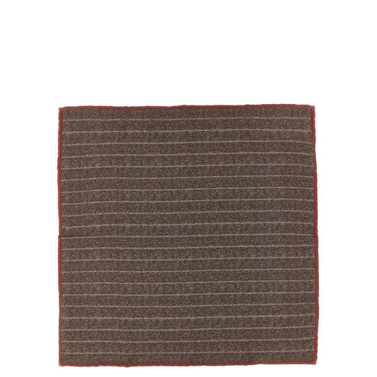 Brunello Cucinelli Brown Silk Scarf