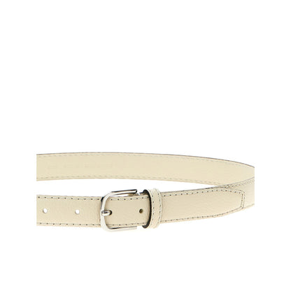 TOTEME White Leather Regular Belt