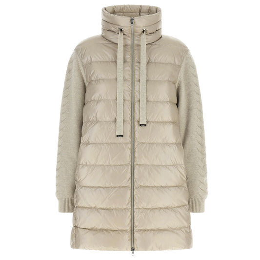 Herno Beige Polyamide Full-Length Jacket