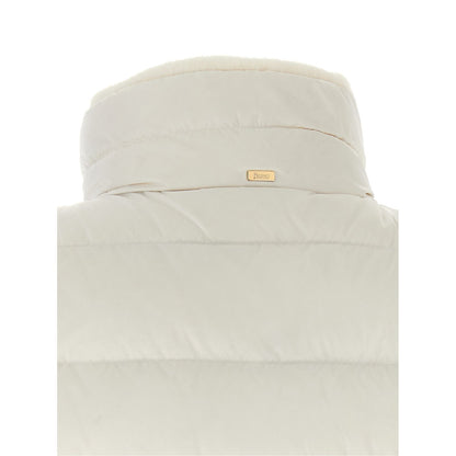 Herno White Polyester Sleeveless Jacket