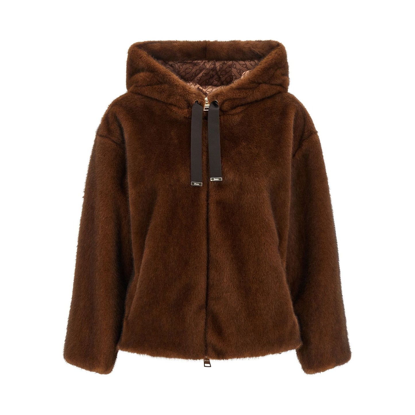 Herno Brown Polyester Bomber