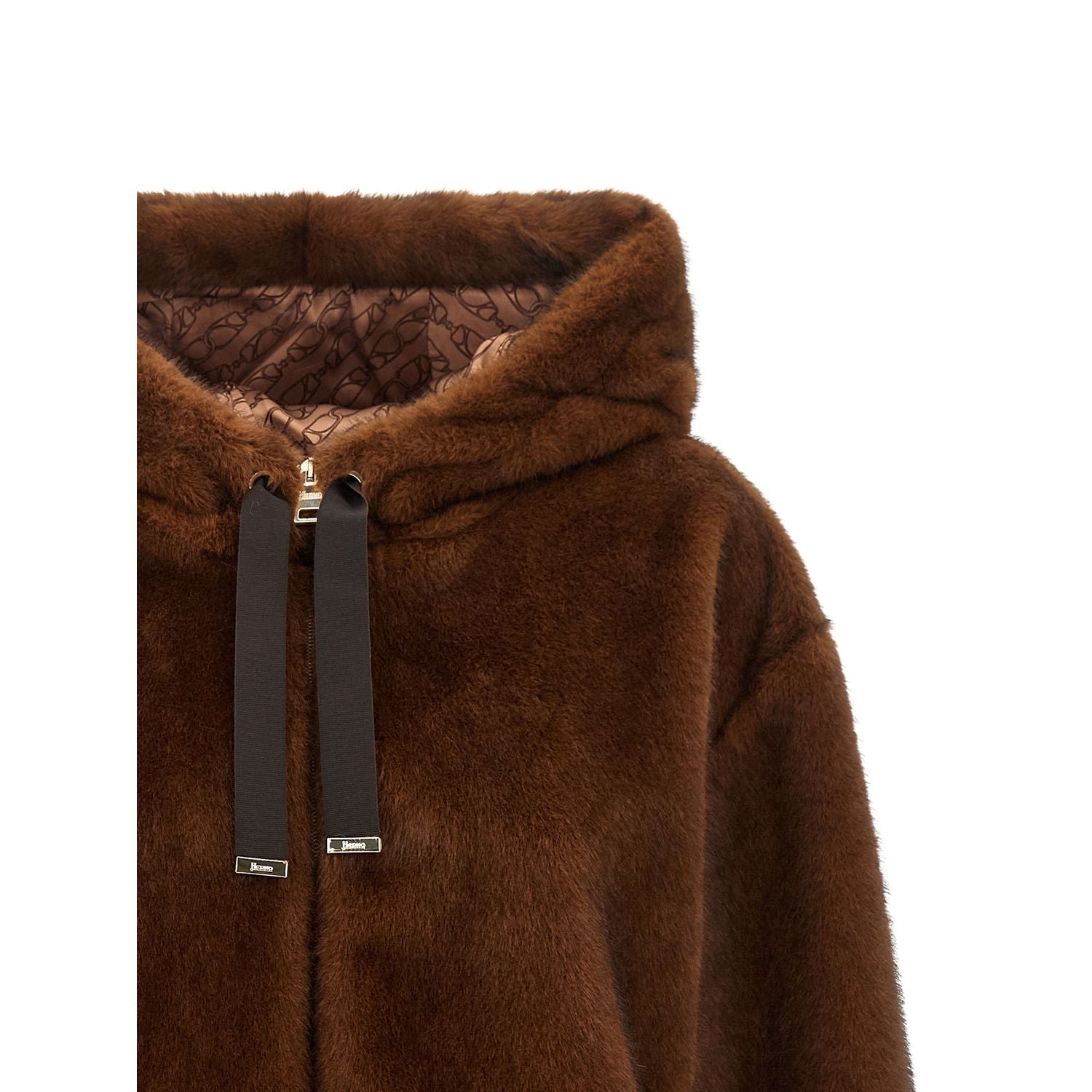 Herno Brown Polyester Bomber