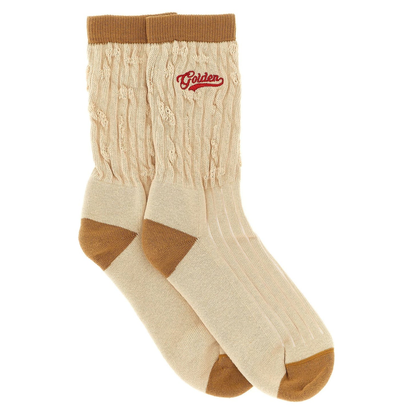 Golden Goose Beige Cotton Socks
