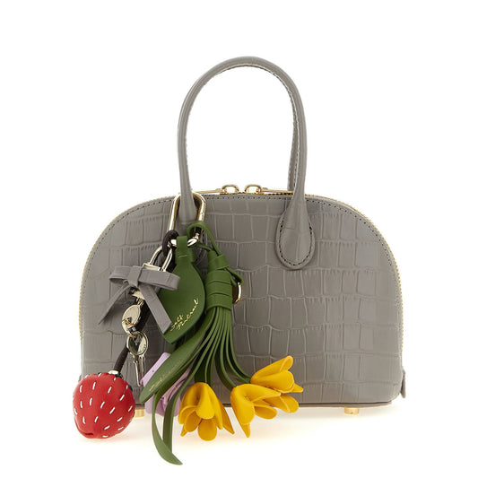 Self-Portrait Gray Cowhide Handbag