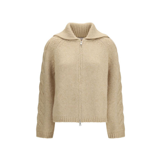 Moncler Beige Alpaca Vicugna Pacos Cardigan