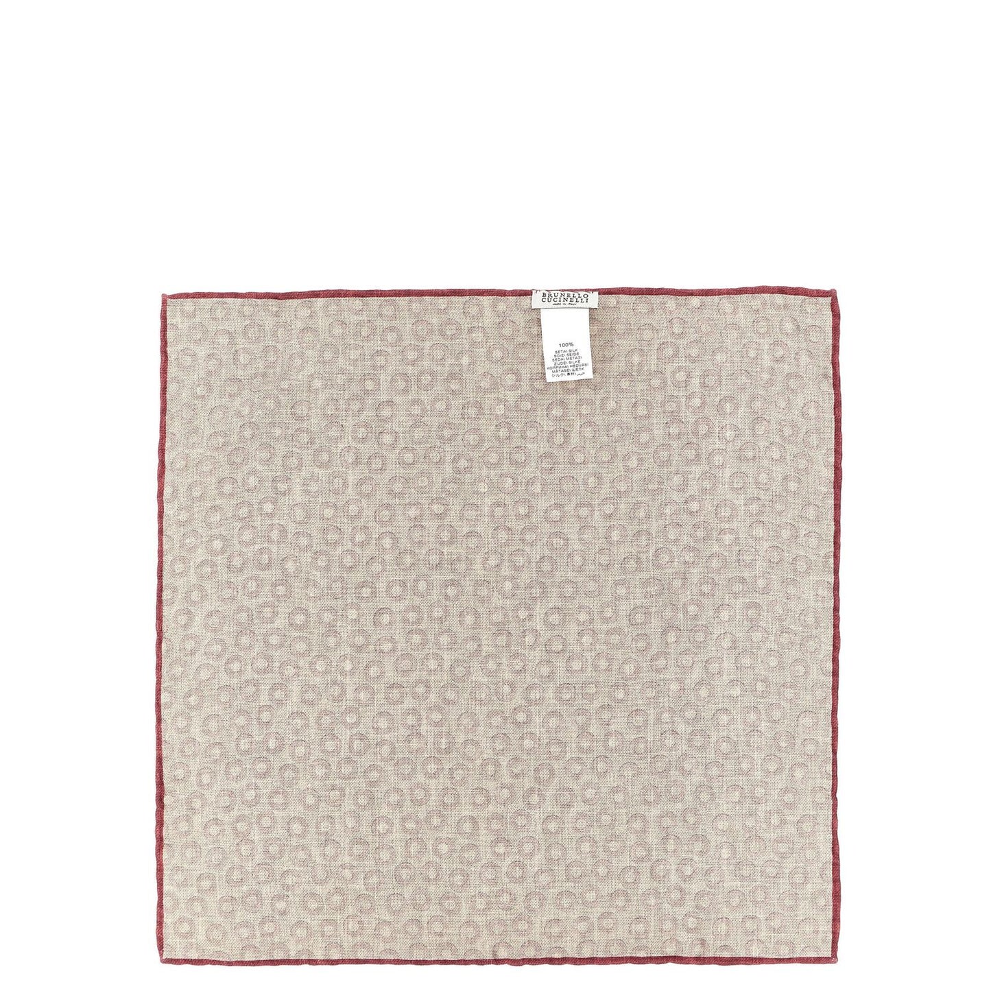 Brunello Cucinelli Multicolor Silk Pocket Square