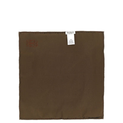 Brunello Cucinelli Brown Silk Scarf