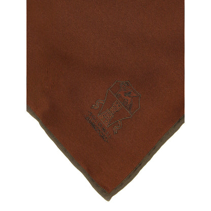 Brunello Cucinelli Brown Silk Scarf