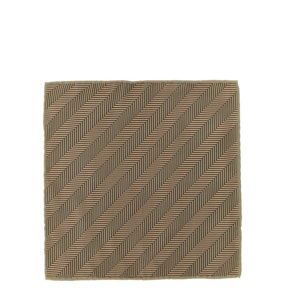 Brunello Cucinelli Beige Silk Pocket Square
