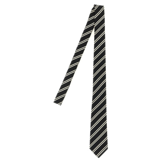 Saint Laurent Black Silk Tie