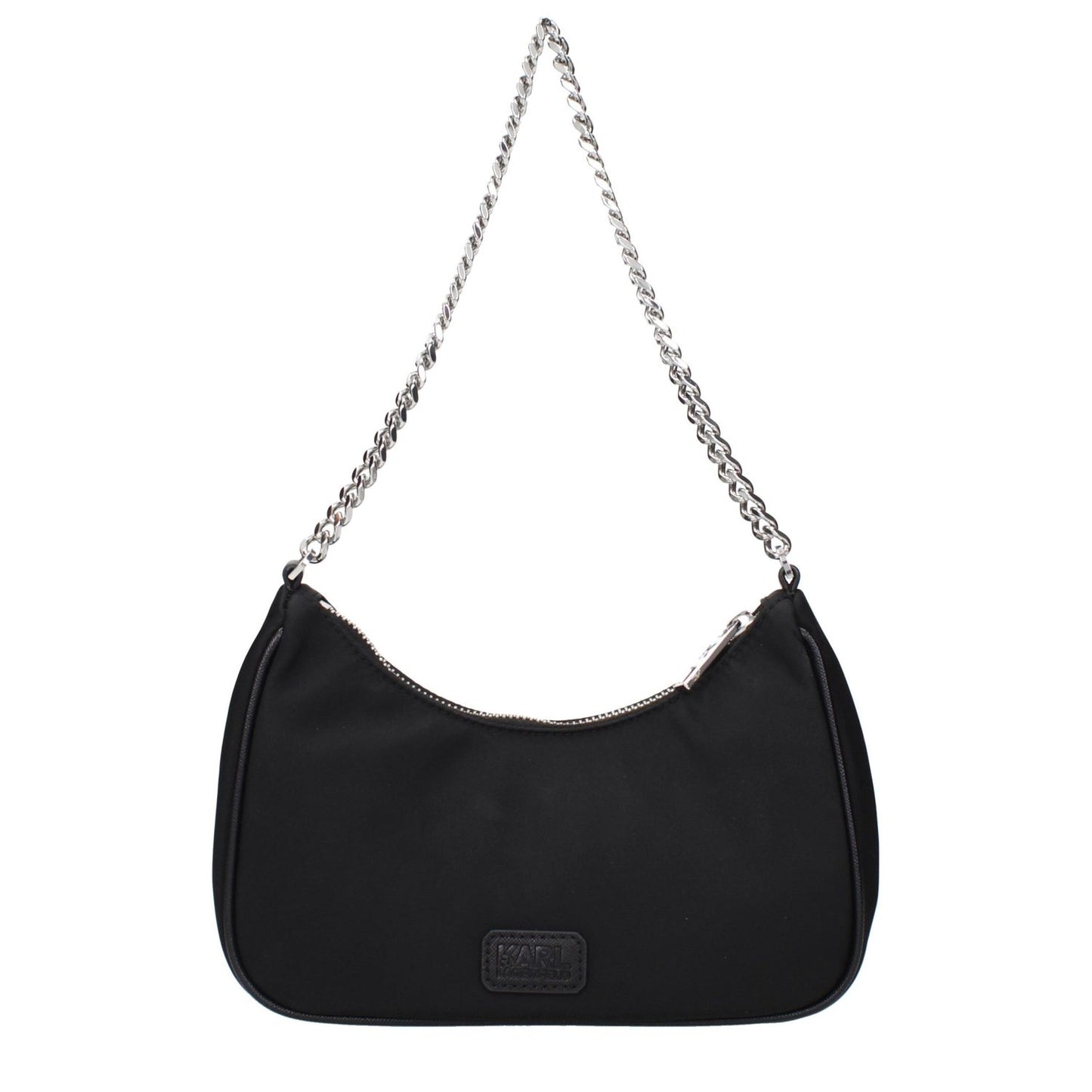Karl Lagerfeld Black Fabric Shoulder Bag