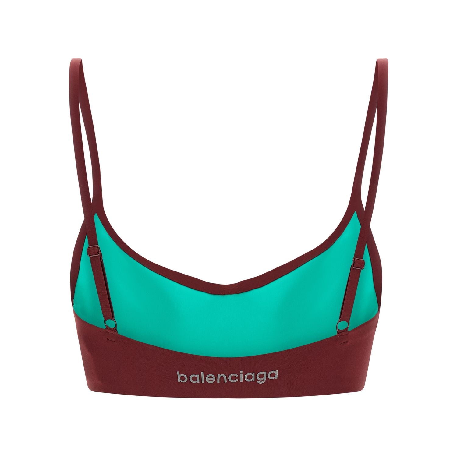 Balenciaga Bordeaux Polyamide Sport Bra