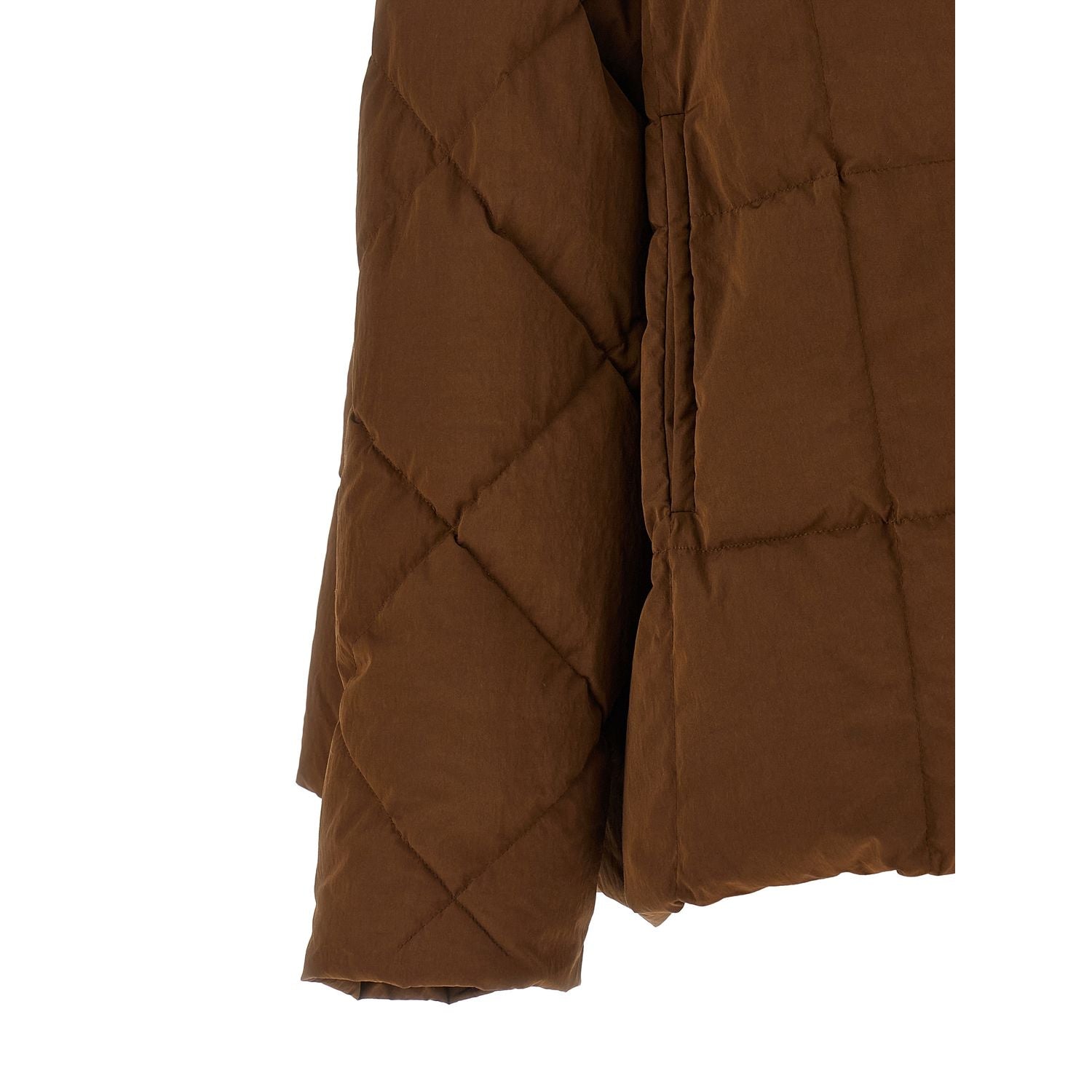 IENKI IENKI Brown Polyester Full-Length Jacket
