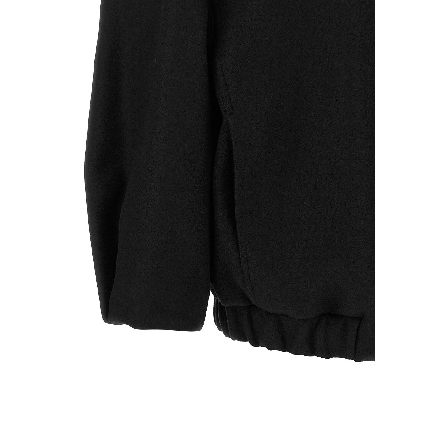 Dries Van Noten Black Wool Bomber