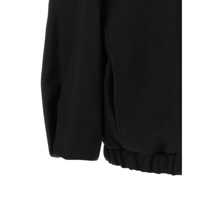 Dries Van Noten Black Wool Bomber