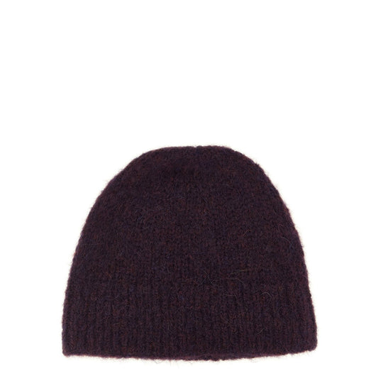 Dries Van Noten Purple Wool Beanie