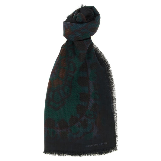 Dries Van Noten Bicolor Wool Foulard