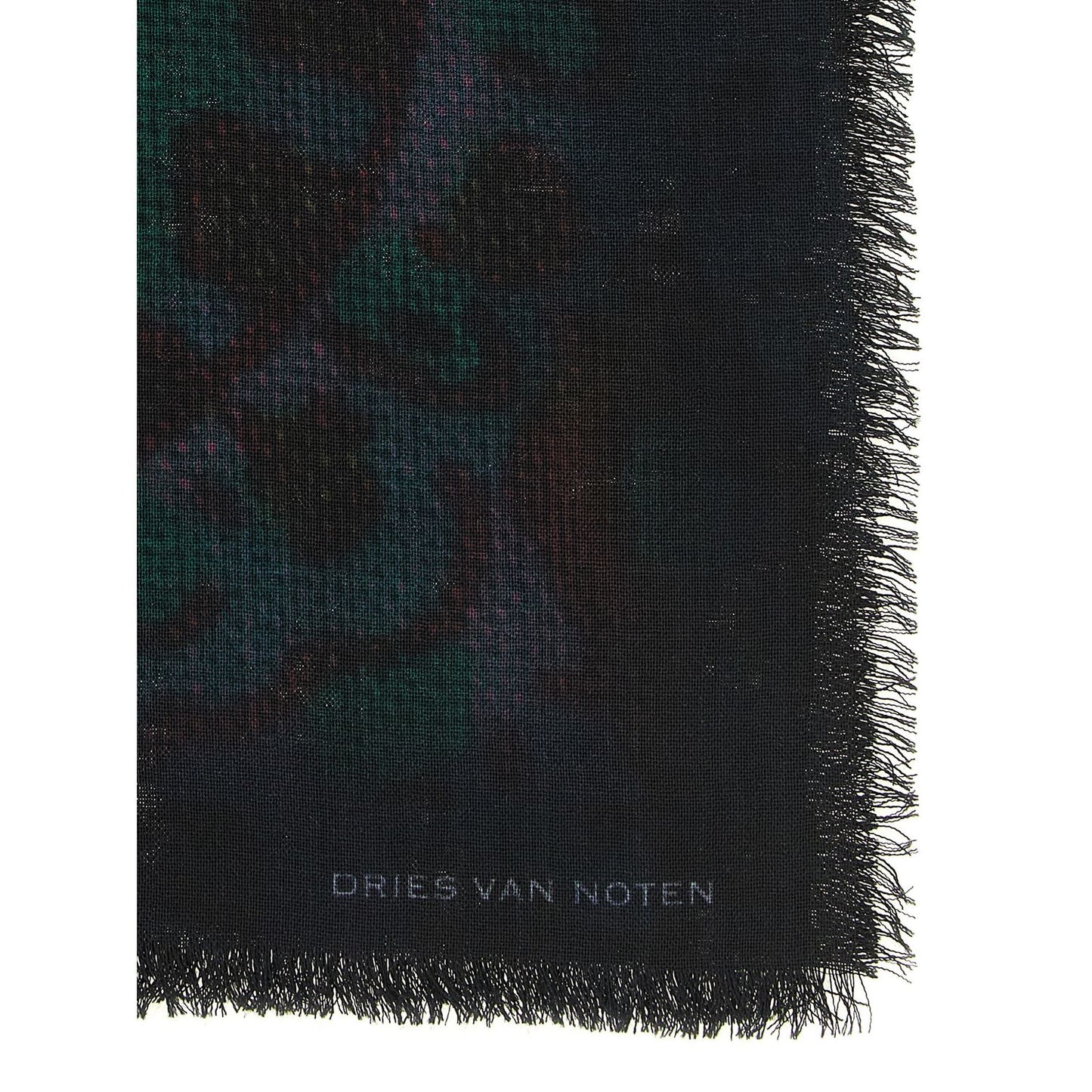 Dries Van Noten Bicolor Wool Foulard