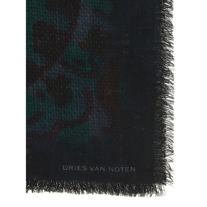 Dries Van Noten Bicolor Wool Foulard
