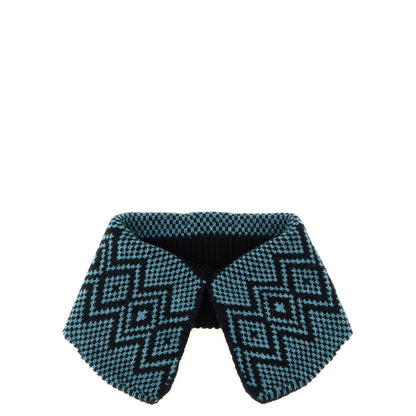 Dries Van Noten Blue Wool Foulard