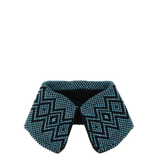 Dries Van Noten Blue Wool Foulard