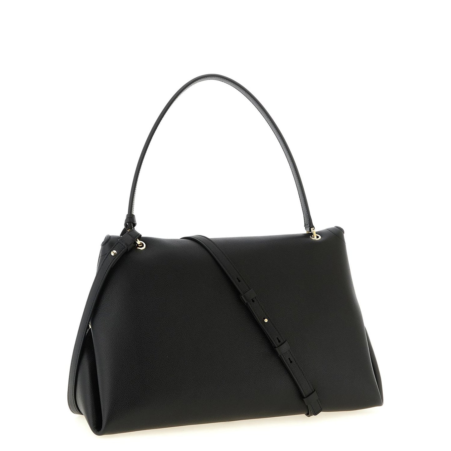 Ferragamo Black Calfskin Shoulder Bag