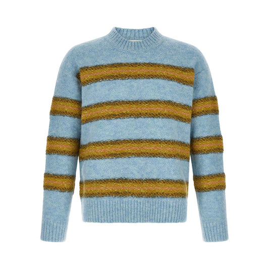 Dries Van Noten Blue Wool Cardigan