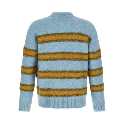 Dries Van Noten Blue Wool Cardigan
