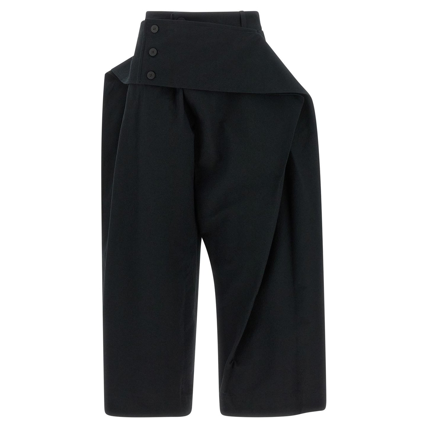 Issey Miyake Black Polyester Casual Pants