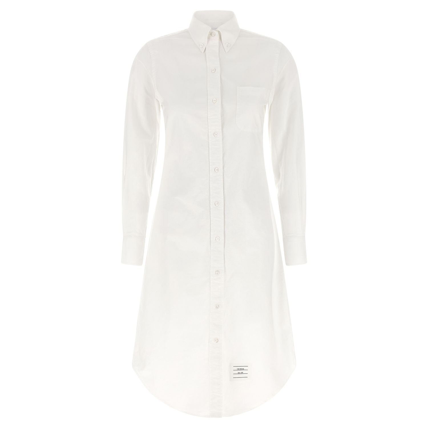 Thom Browne White Cotton Midi Skirt