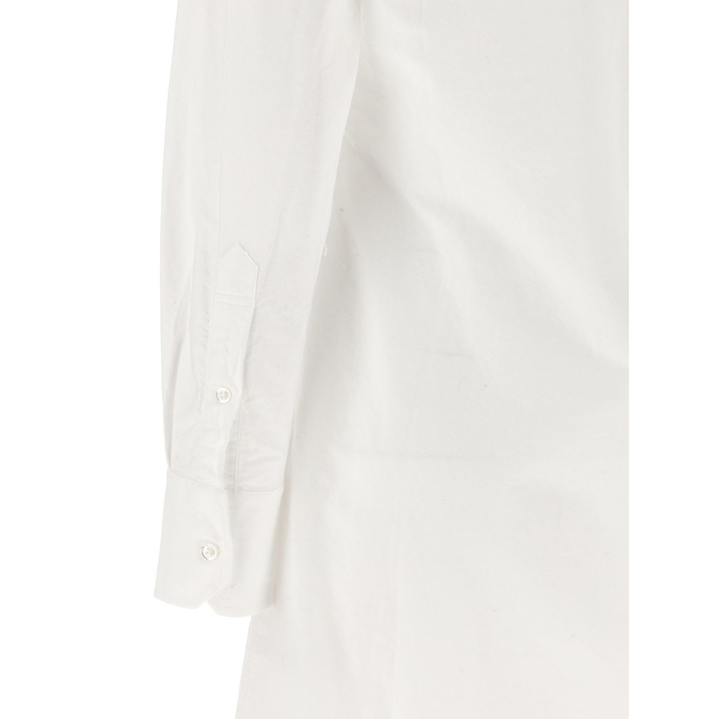 Thom Browne White Cotton Midi Skirt