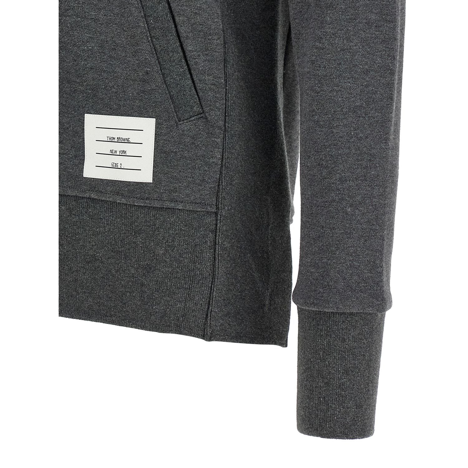 Thom Browne Gray Cotton Sweatshirt