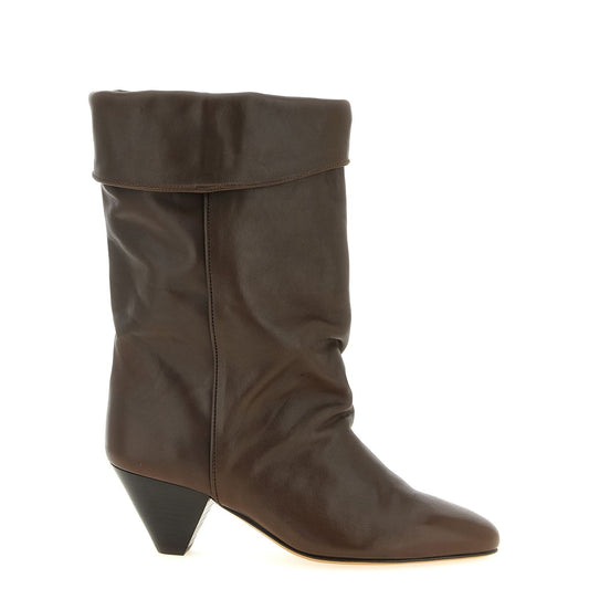 Isabel Marant Brown Cowhide Ankle Boots