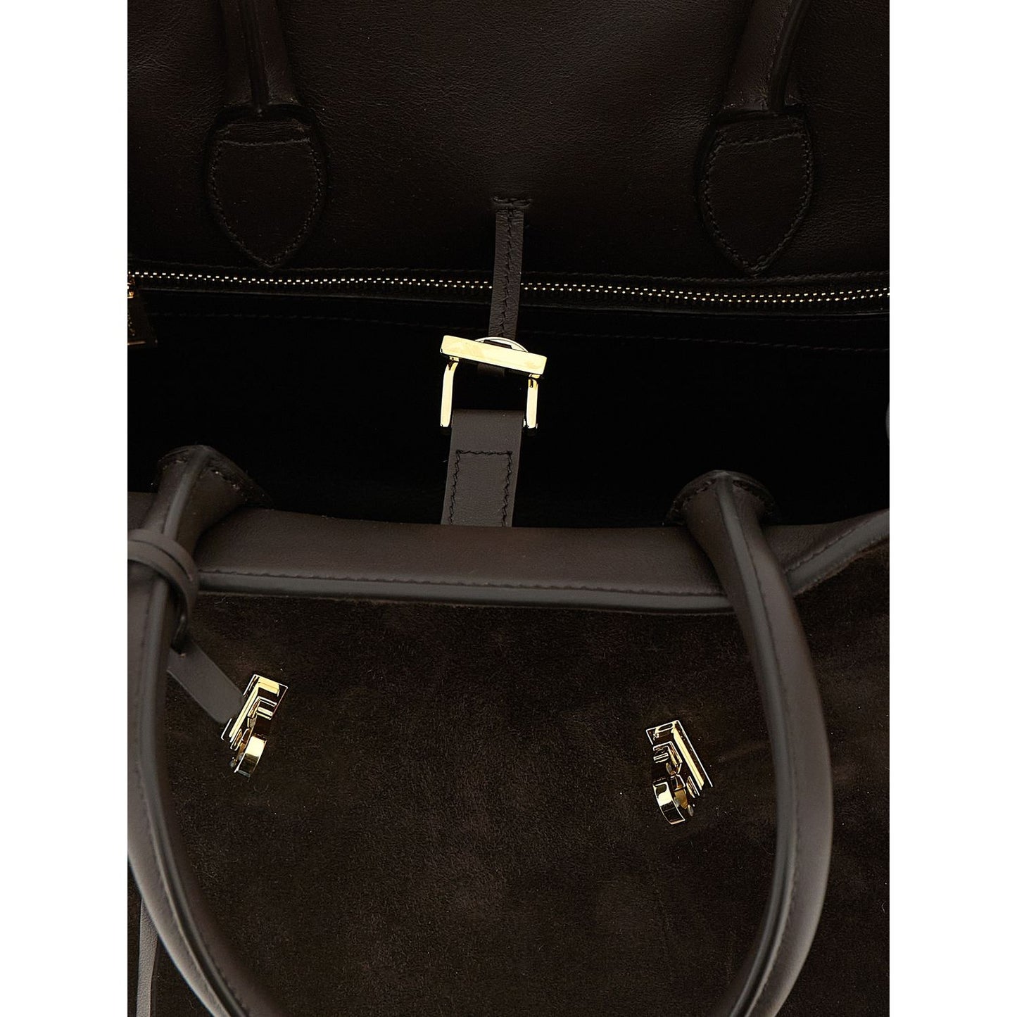 Ferragamo Brown Goatskin Handbag