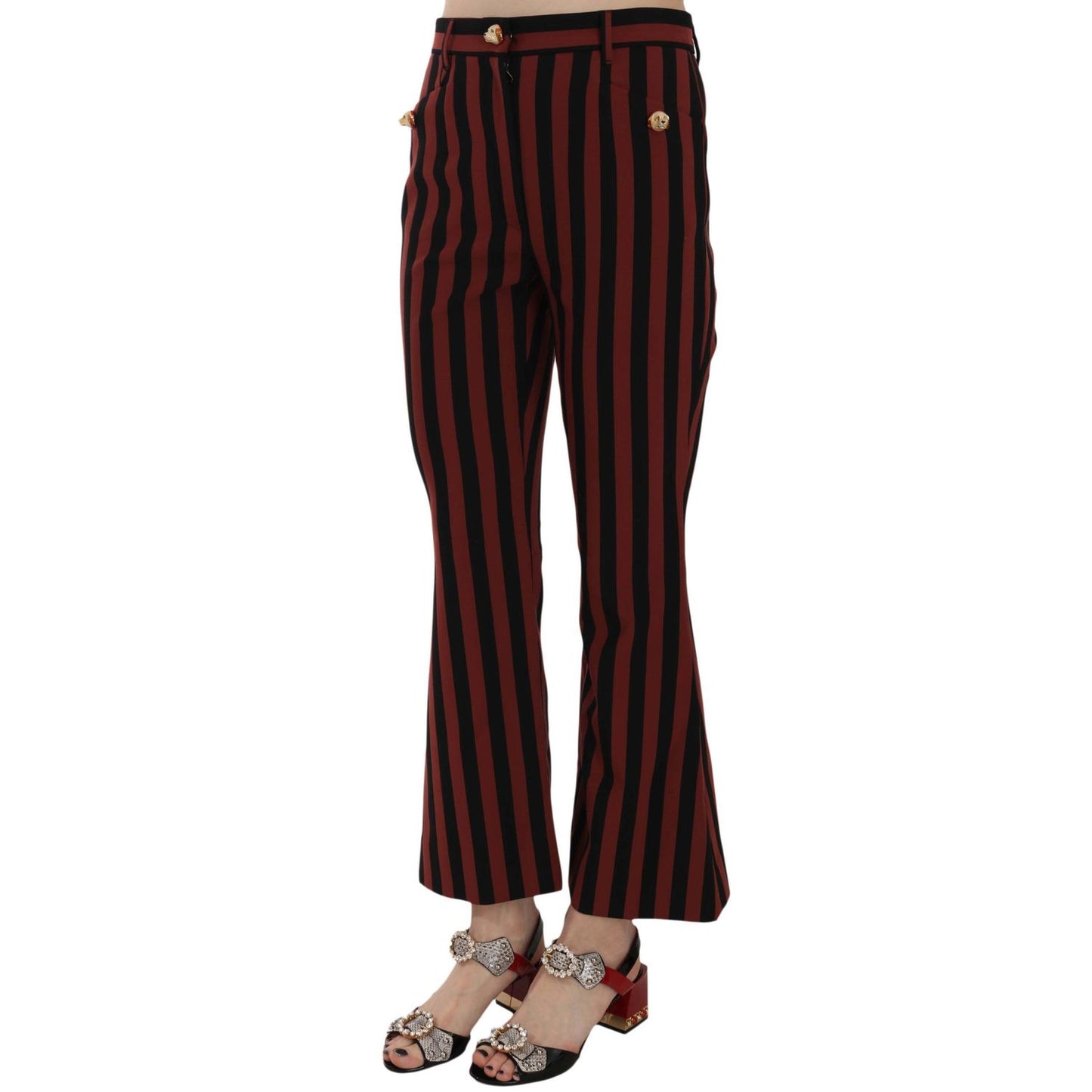 Dolce & Gabbana Elegant Cropped Flared Trousers