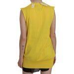 PINK MEMORIES Yellow 100% Cotton Sleeveless Cardigan Top Vest