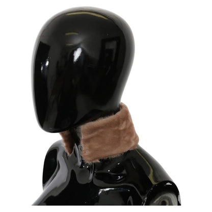 Dolce & Gabbana Beige Fur Neck Collar Lambskin Scarf Fur Scarves