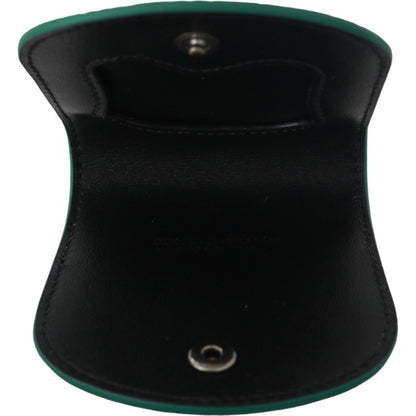 Dolce & Gabbana Green Exotic Skins Condom Case Holder Wallet Condom Case