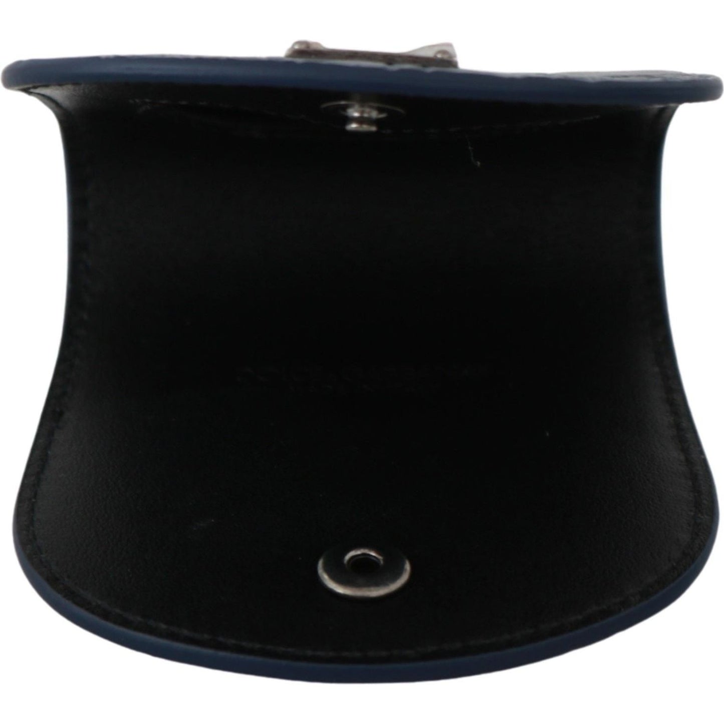 Dolce & Gabbana Blue Leather Holder Pocket Condom Case Condom Case