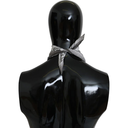 Costume National White Printed Bandana Cotton Scarf