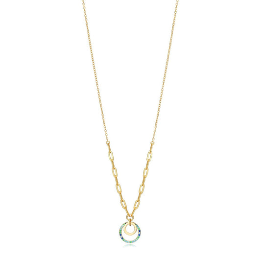 VICEROY JEWELS Mod. 13052C100-32, lady's 925 silver necklace, quartz analog, 3 ATM water-resistant, with official packaging and calendar function.