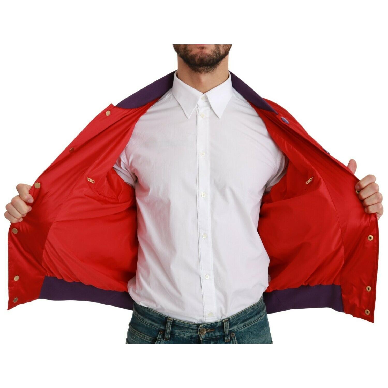 Dolce & Gabbana Red YEAR OF THE PIG Bomber Jacket